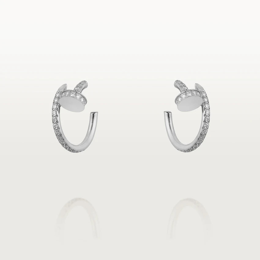 [Royal]JUSTE EARRINGS 12.75MM SILVER DIAMOND