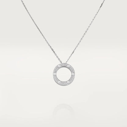 [Royal]LOVE NECKLACE ADJUSTABLE SILVER