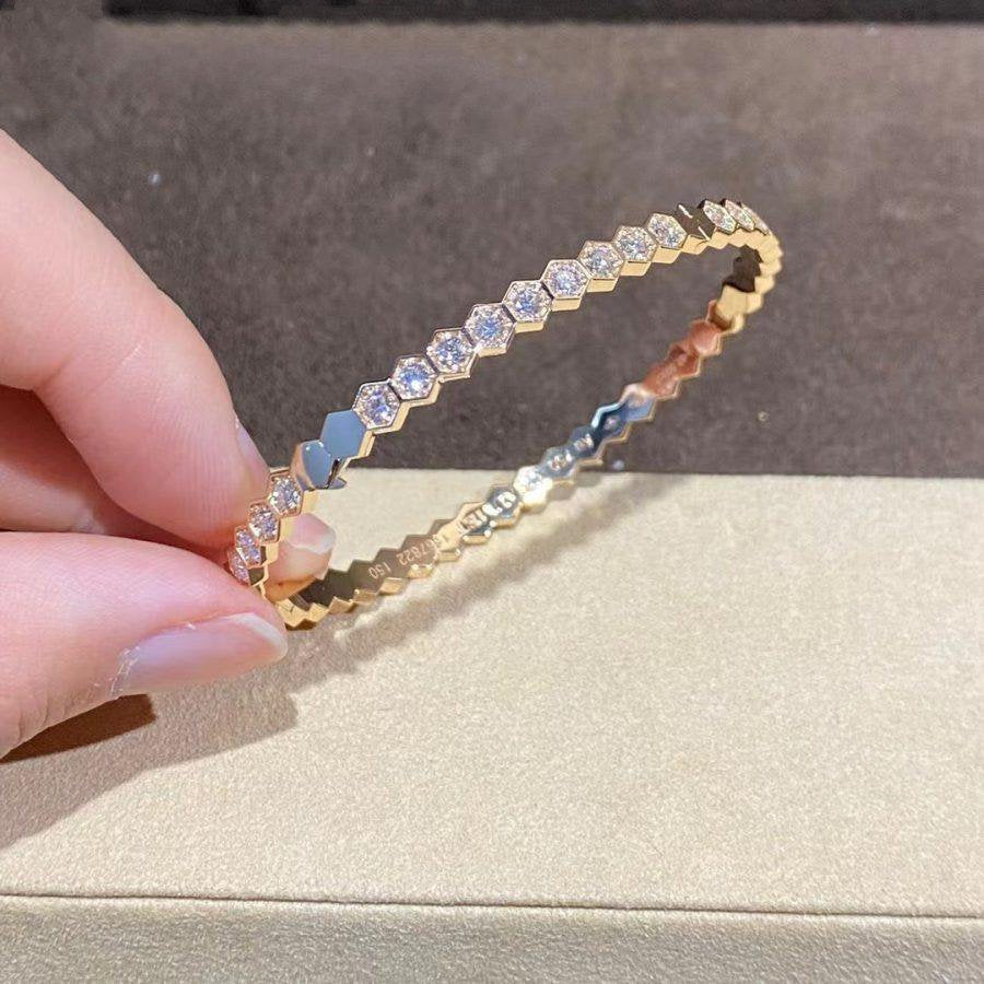 [Royal]BEE LOVE GOLD BRACELET FULL DIAMOND