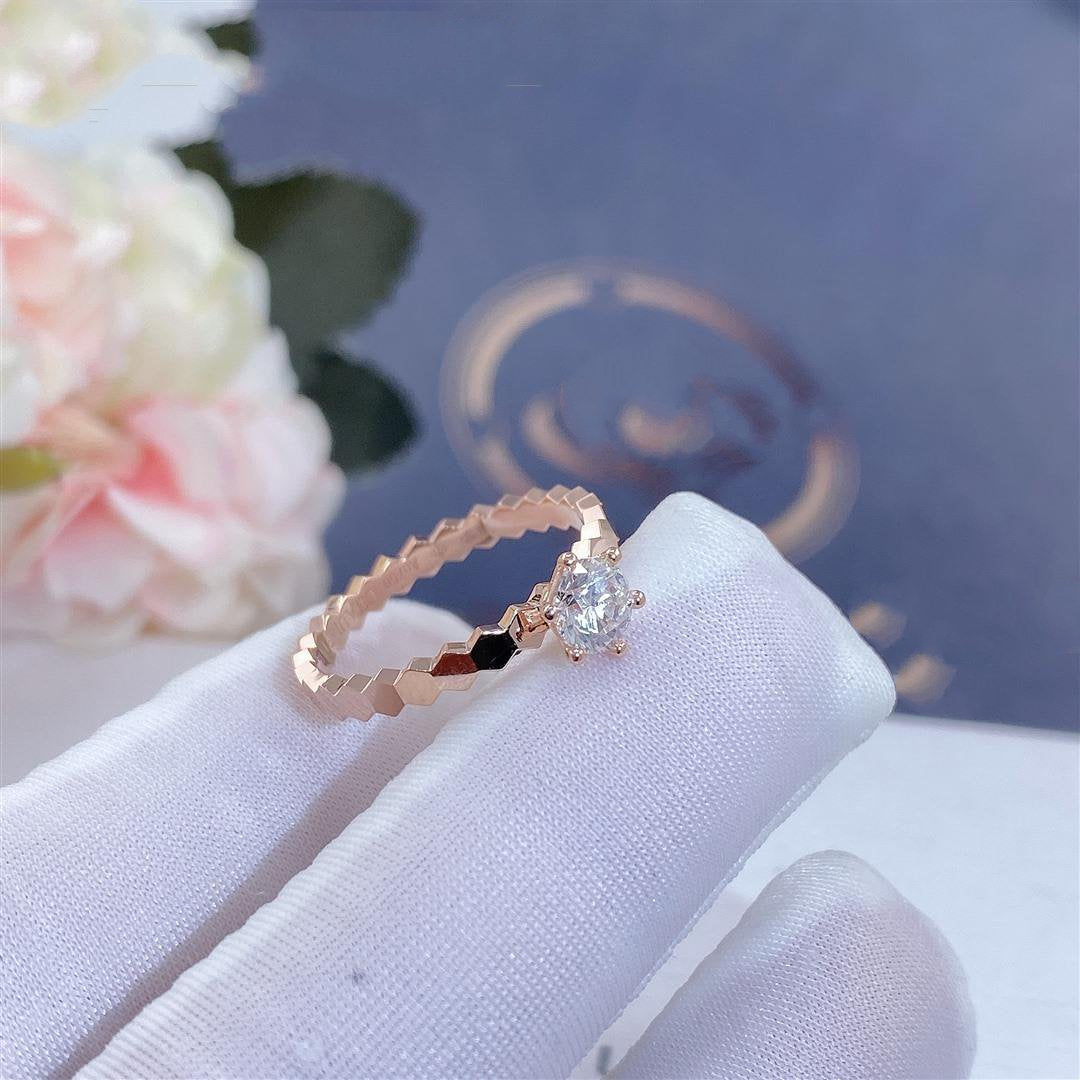 [Royal]BEE LOVE RING PINK GOLD 1 DIAMOND