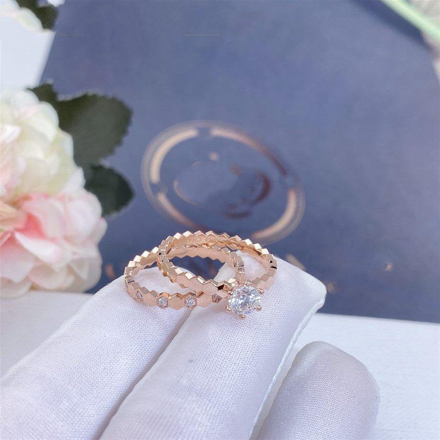 [Royal]BEE LOVE RING PINK GOLD 1 DIAMOND