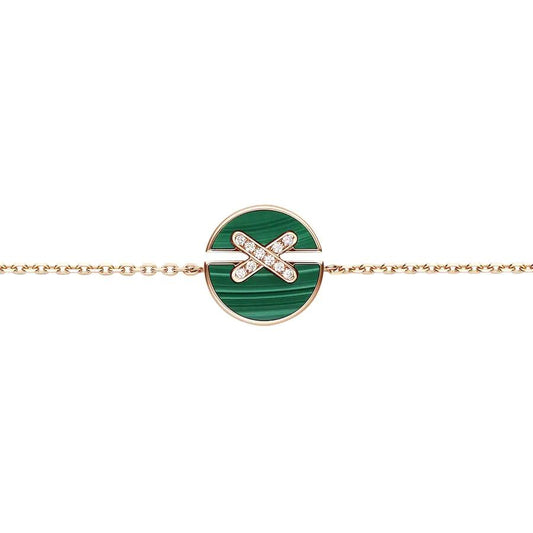 [Royal]JEUX DE BRACELET MALACHITE PINK GOLD DIAMONDS