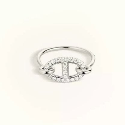 [Royal]RONDE SMALL SILVER DIAMOND RING