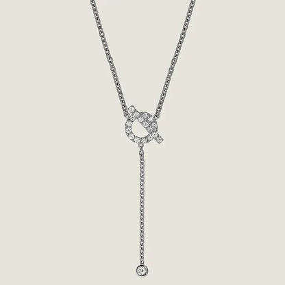 [Royal]FINESSE SILVER DIAMOND NECKLACE