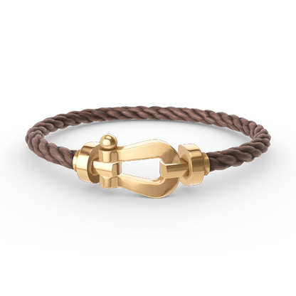 [Royal]FORCE LARGE HORSESHOE NO DIAMOND BRACELET GOLD