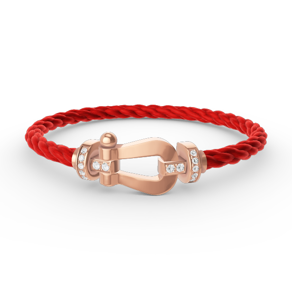 [Royal]FORCE LARGE HORSESHOE HALF DIAMOND BRACELET ROSE GOLD