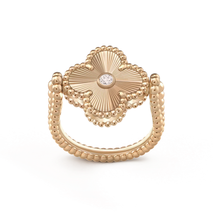 [Royal]CLOVER RIVERSIBLE ROSE GOLD RING