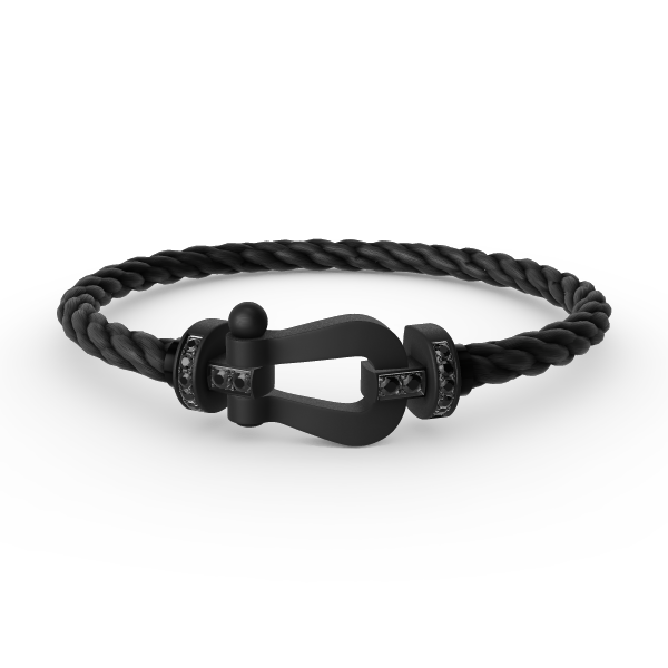 [Royal]FORCE LARGE SERIES HORSESHOE BLACK SAMURAI BRACELET