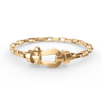 [Royal]FORCE LARGE HORSESHOE CLASP  METAL BRACELET