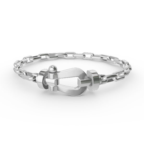 [Royal]FORCE LARGE HORSESHOE CLASP  METAL BRACELET