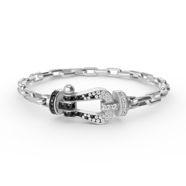 [Royal]FORCE LARGE HORSESHOE CLASP  METAL BRACELET