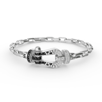 [Royal]FORCE LARGE HORSESHOE CLASP  METAL BRACELET