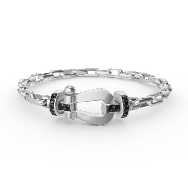 [Royal]FORCE LARGE HORSESHOE CLASP  METAL BRACELET