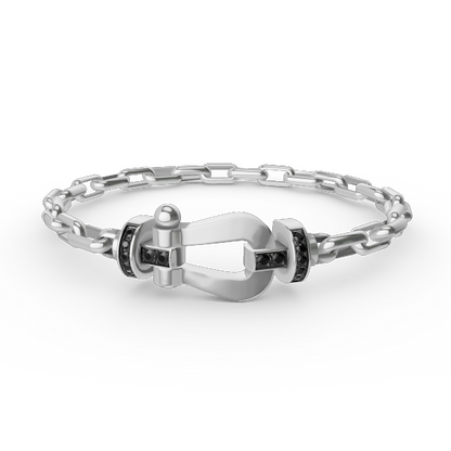 [Royal]FORCE LARGE HORSESHOE CLASP  METAL BRACELET