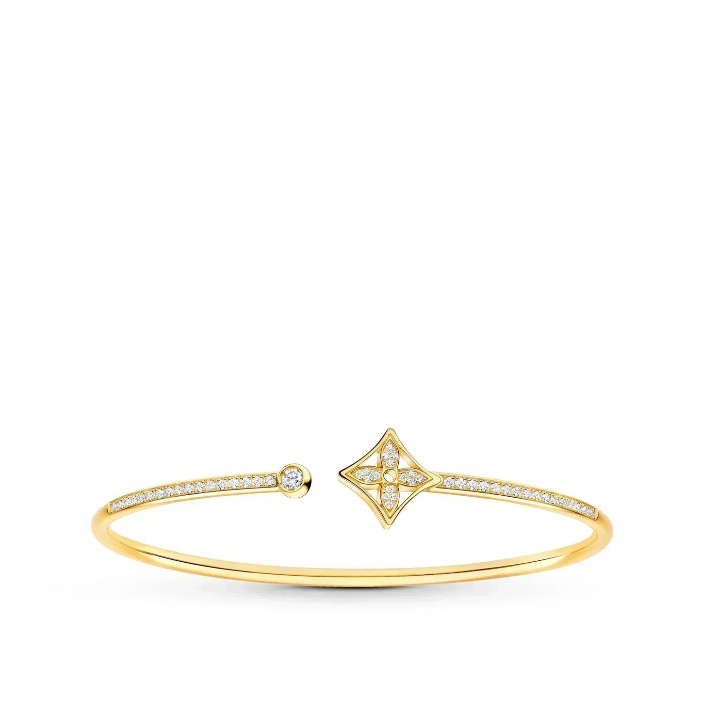 [Royal]IDYLLE GOLD OPEN BRACELET DIAMOND PAVED