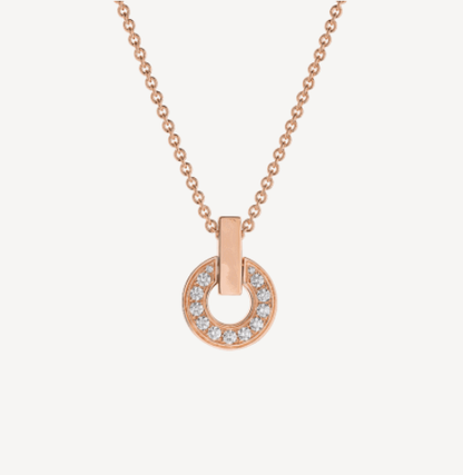 [Royal]GARI NECKLACE PINK GOLD DIAMOND