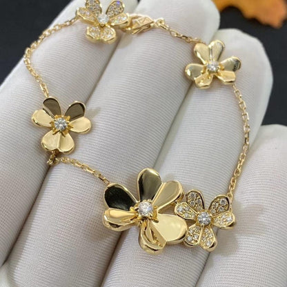 [Royal]FRIVOLE GOLD 5 FLOWERS BRACELET