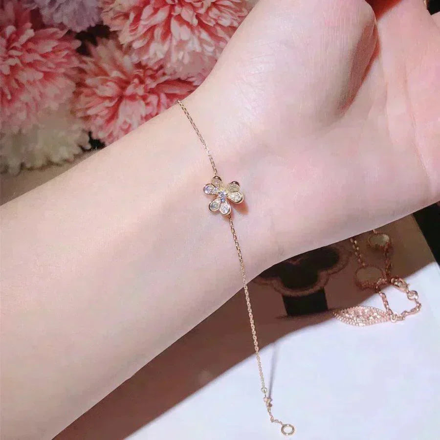 [Royal]FRIVOLE GOLD FLOWER DIAMOND BRACELET