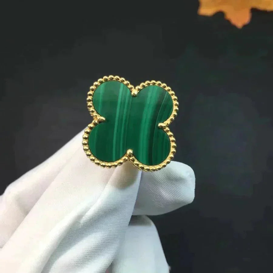 [Royal]CLOVER MALACHITE RING