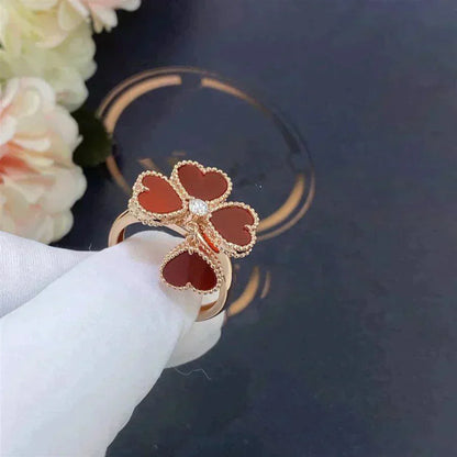 [Royal]SWEET CLOVER CARNELIAN RING