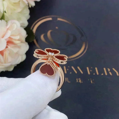 [Royal]SWEET CLOVER CARNELIAN RING