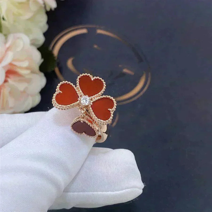 [Royal]SWEET CLOVER CARNELIAN RING