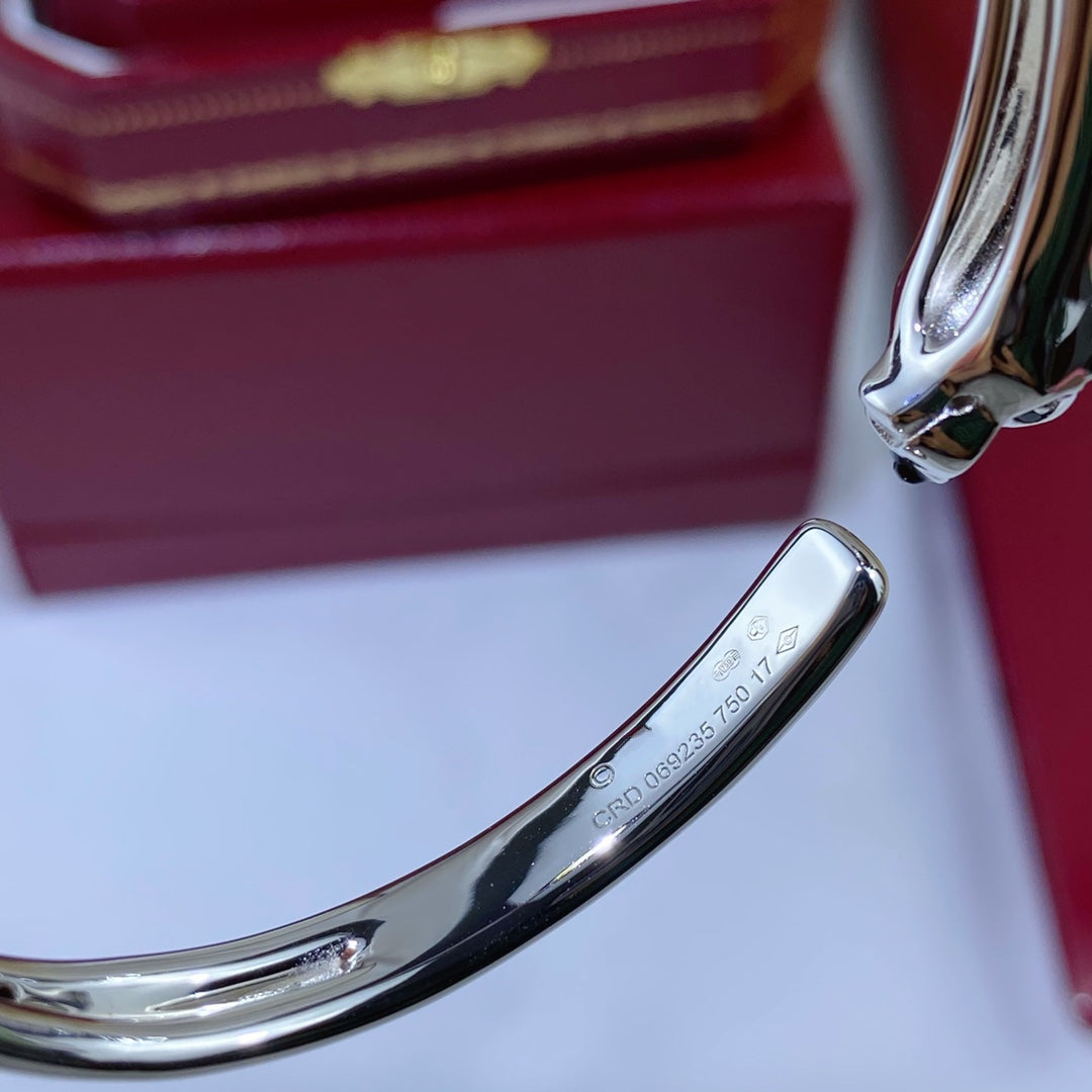 [Royal]PANTHERE SILVER OPEN BRACELET