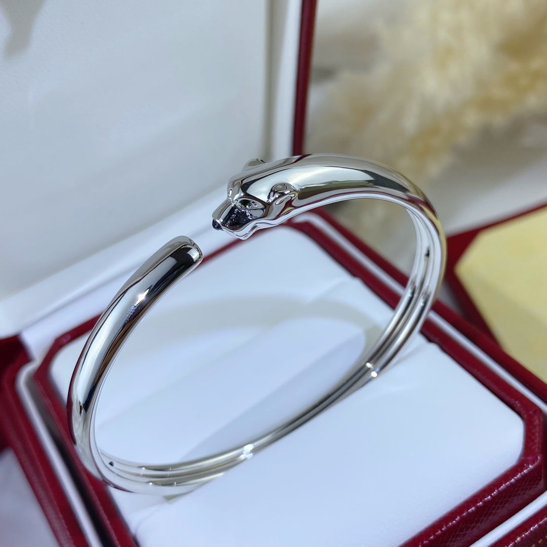 [Royal]PANTHERE SILVER OPEN BRACELET