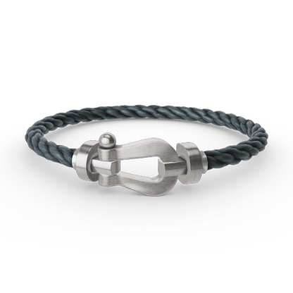 [Royal]FORCE LARGE HORSESHOE NO DIAMOND BRACELET SILVER