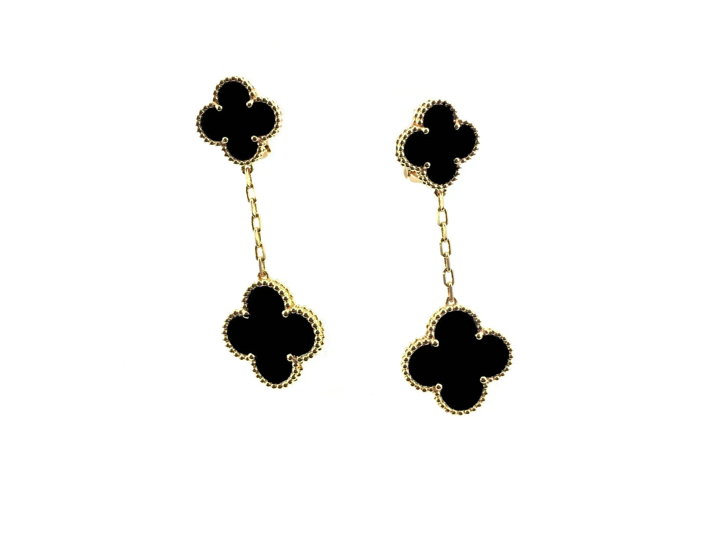 [Royal]CLOVER 2 MOTIFS  EARRINGS (MULTIPLE CHOICESC