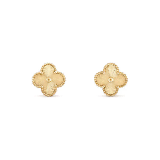 [Royal]CLOVER MEDIUM 1 MOTIFS LASER EARRINGS